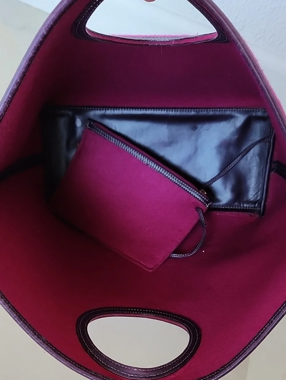 Kate Spade Fucshia Pink Satchel Tote With Pouch